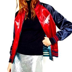 ZARA HINA MATSURI Reversible Embroidered Bomber